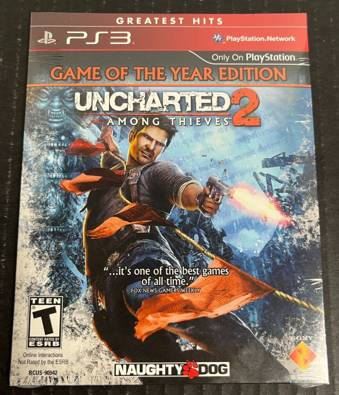 Uncharted 2 Among Thieves PS3 Game New Factory Sealed In Cardboard Sleeve