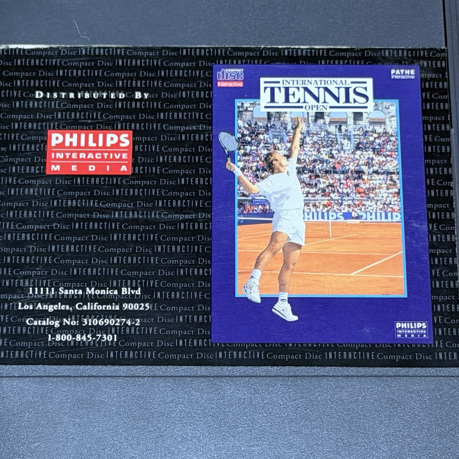 Philips CD-I International Tennis Open Sports Game with Insert Vintage Untested