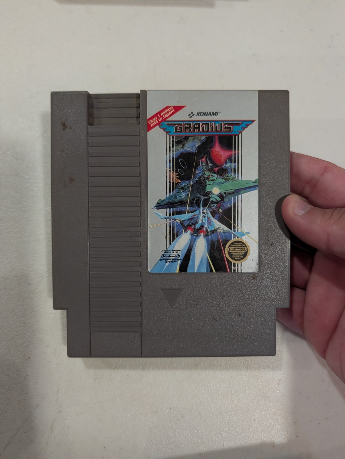 Konami Gradius Game Cartridge for Nintendo NES – NTSC-U/C – 5 Screw Cartridge