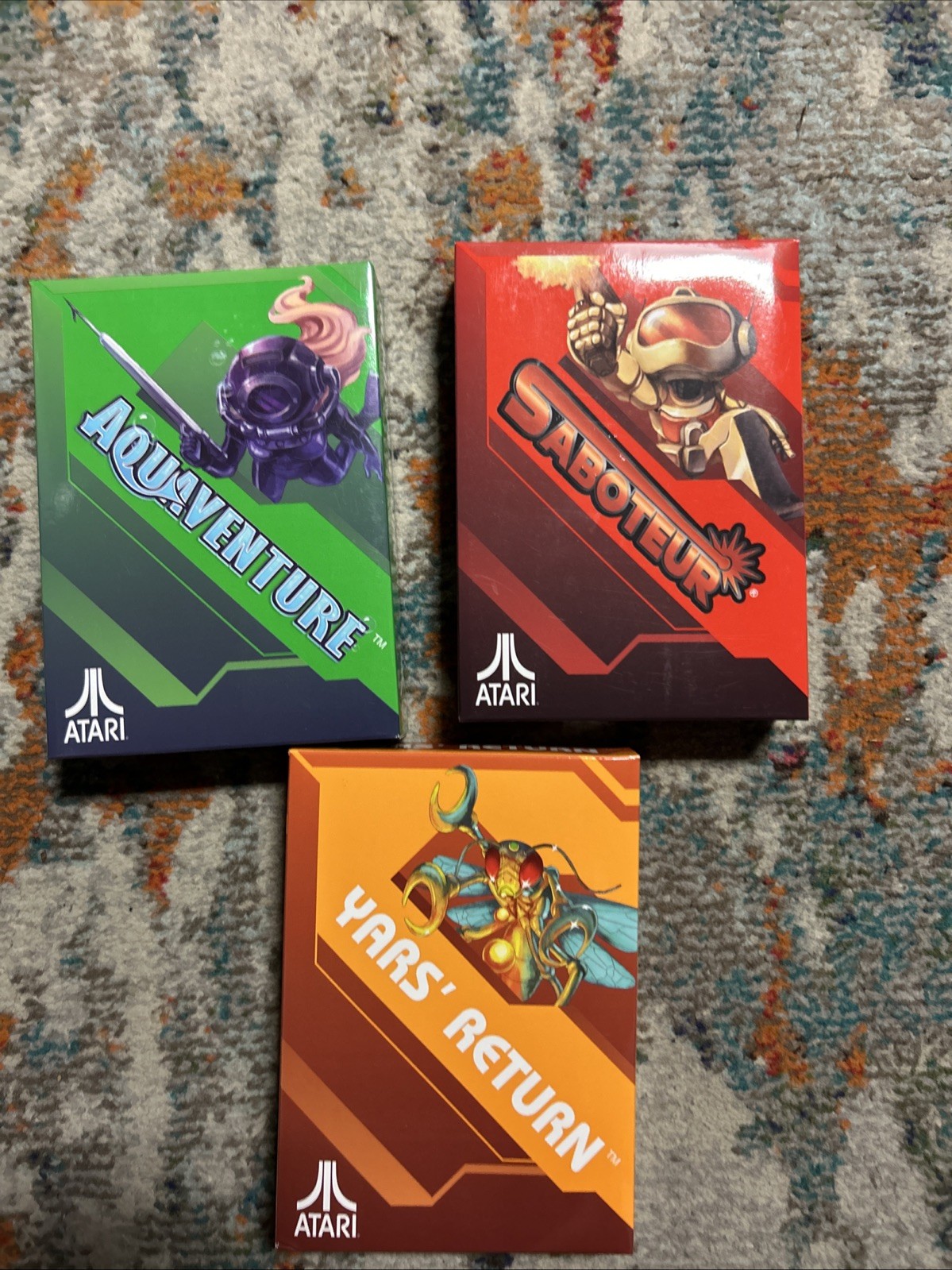 Yars Return Saboteur Aquaventure Bundle Atari 2600 Limited Edition LRG Rare