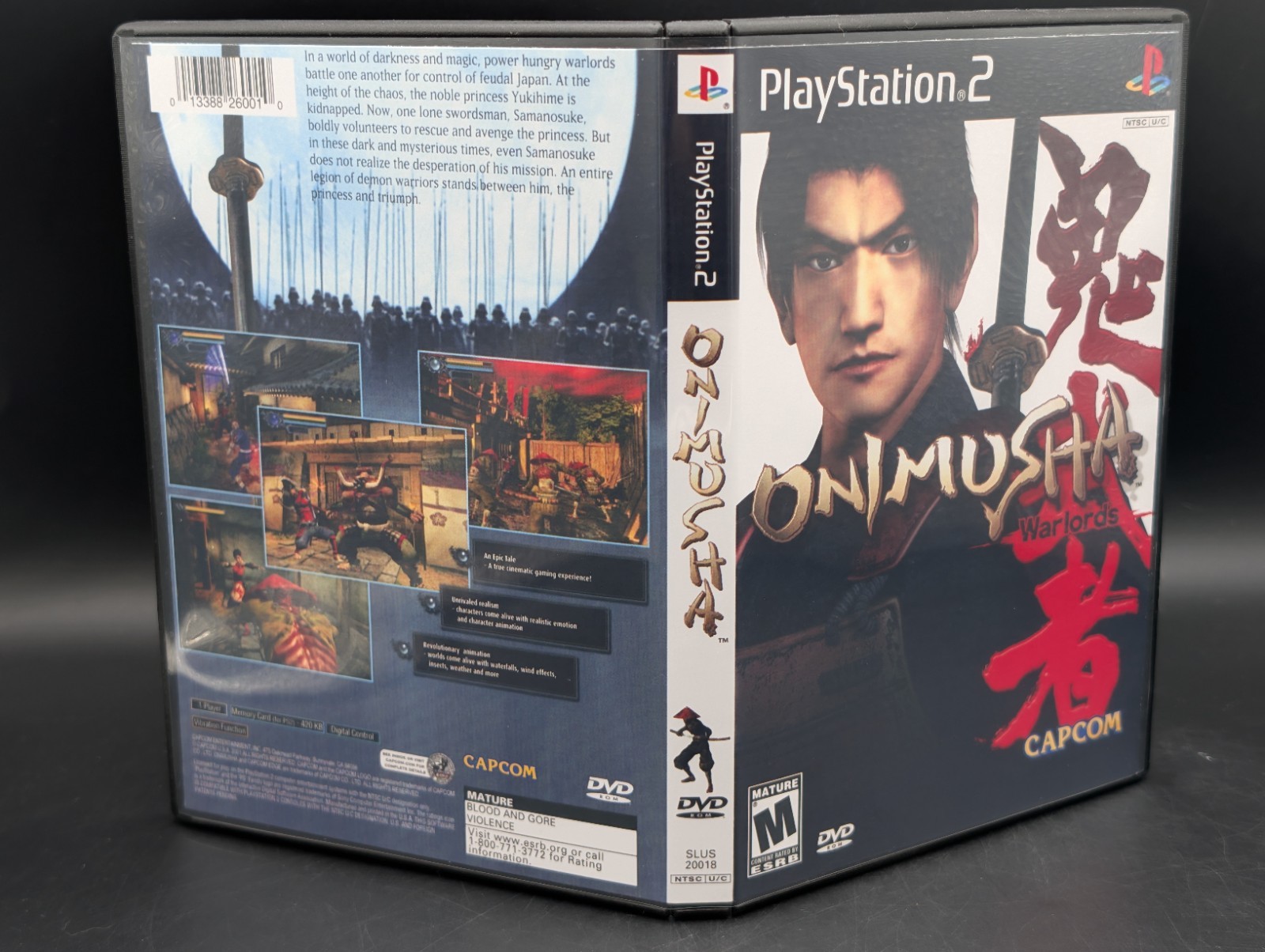 Onimusha Warlords ( PlayStation 2 PS2 ) Mint Disc W/ Manual – Reprinted Cover