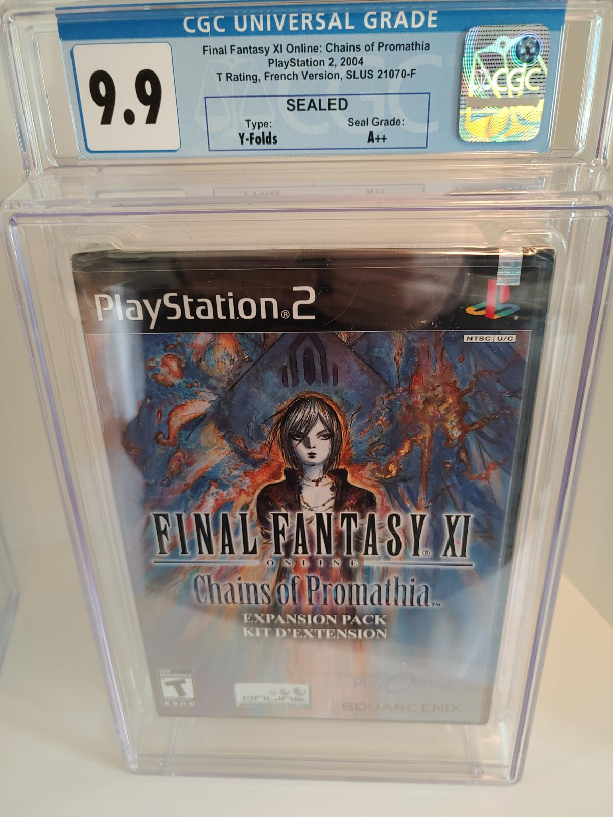 9.9 A++ GRADED FINAL FANTASY XI Chains of Promathia CGC – PS2 Playstation NEW