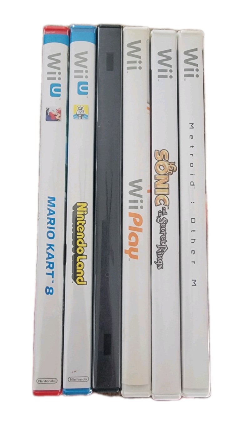 LOT, Nintendo Wii U, And Wii, 6 Games, Mariokart 8, Metroid Other M, And More!