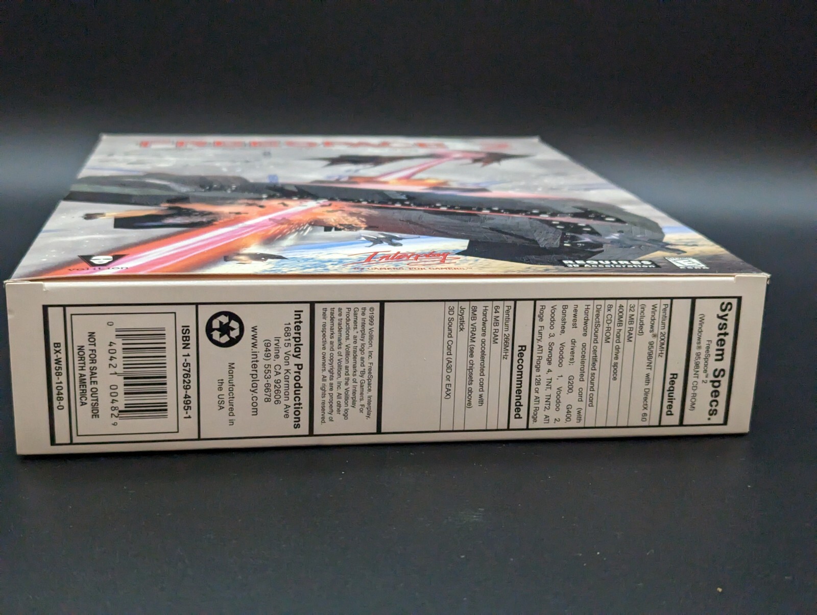 FreeSpace 2 PC RARE Big Box Very Good condition, missing disc 2