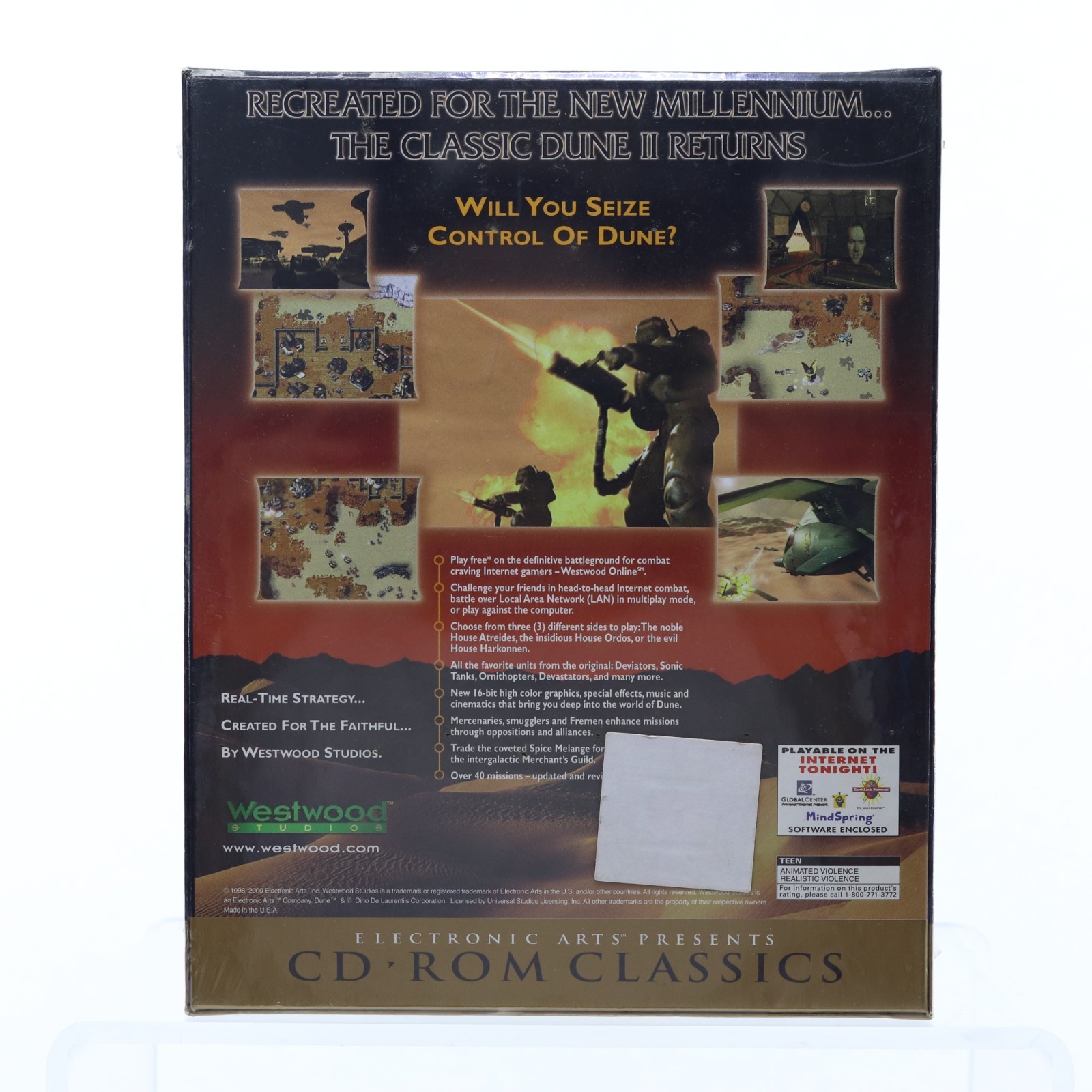Dune 2000 Long Live The Fighters Big Box Pc SEALED