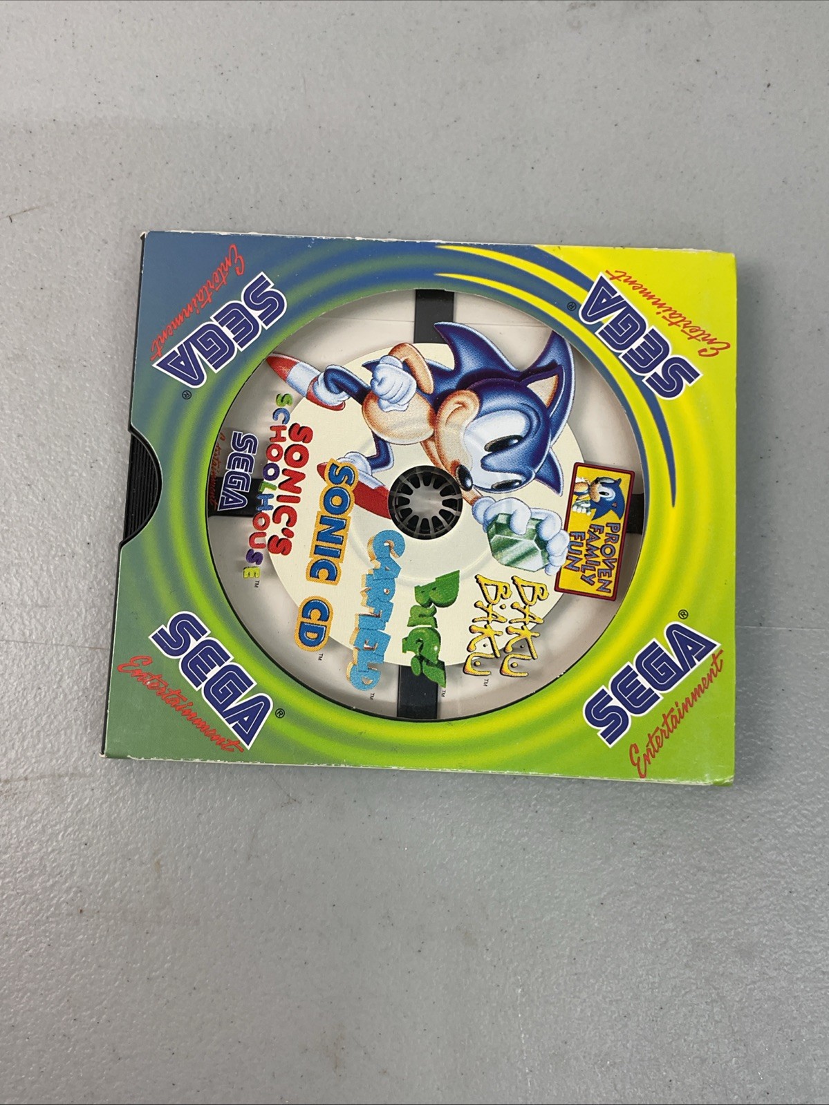 Vintage 1996 SEGA Sonic’s Schoolhouse PC Video Game RARE 90s Proven Family Fun