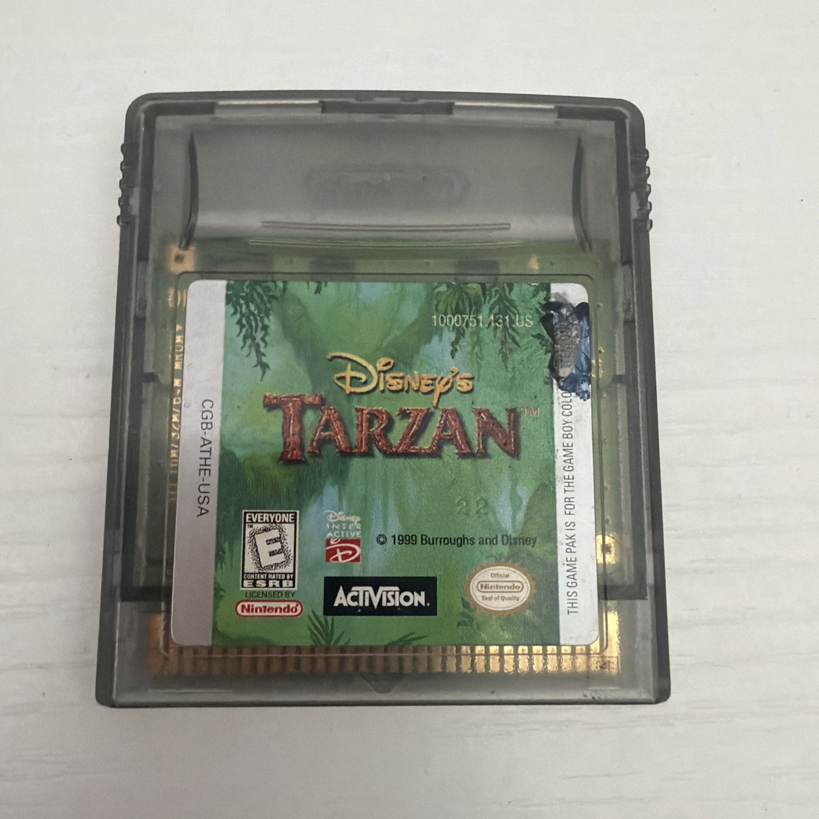 Disney’s Tarzan Nintendo Game Boy Color, 1999 CARTRIDGE ONLY Tested
