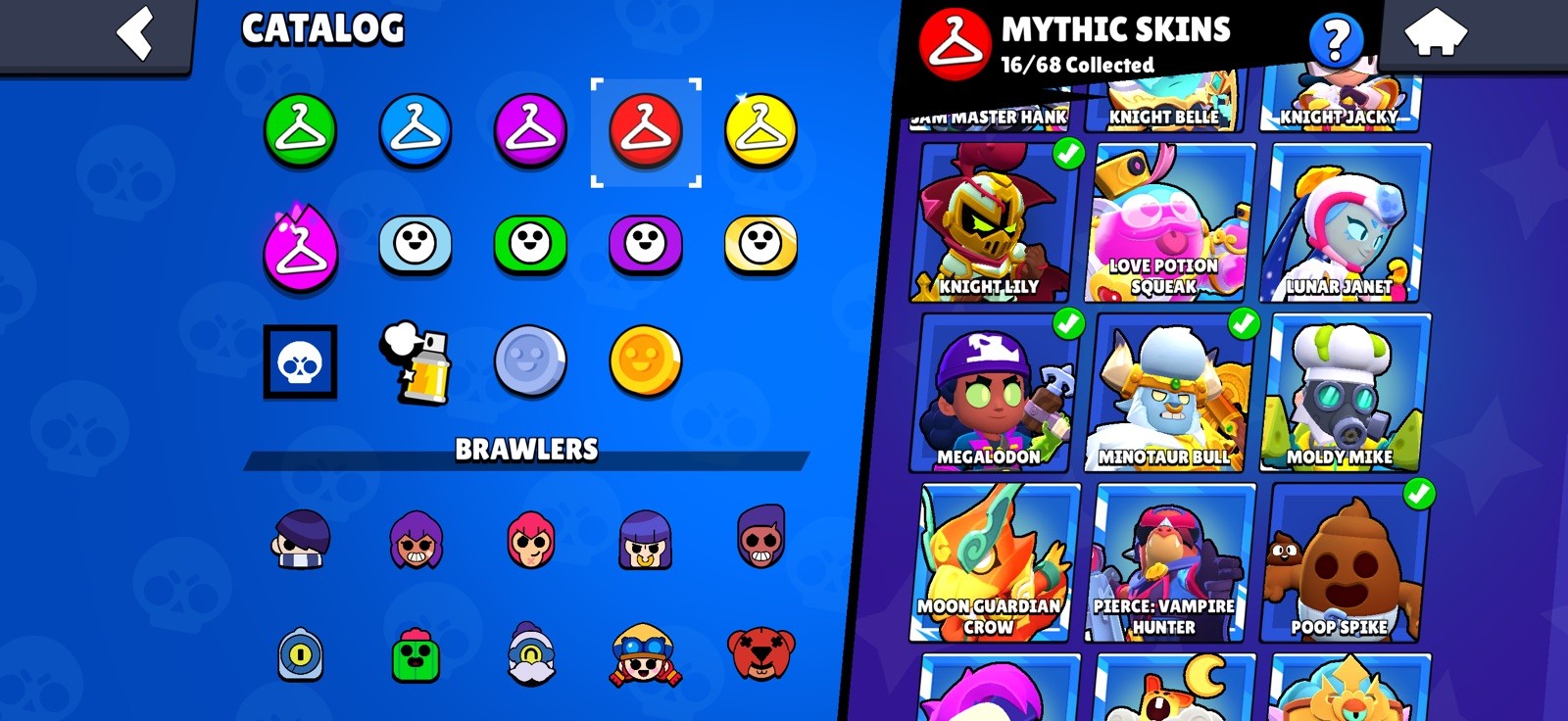 66.5K TROPHY/61Max Brawler/55Hyper/ 104/104Brawler/12LEG/16Mithic/151 Epic/Cheap