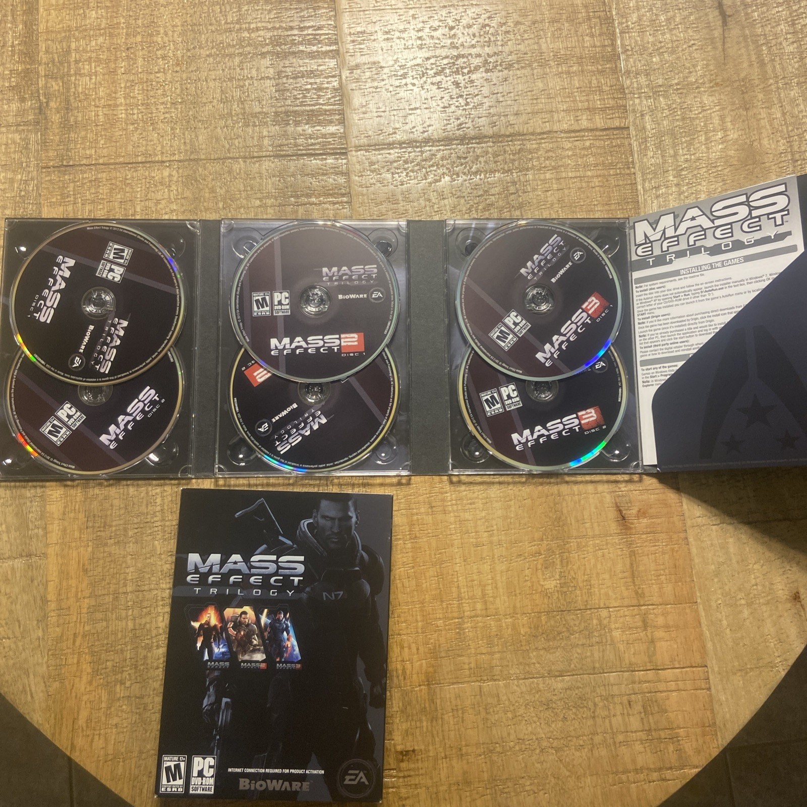 Mass Effect Trilogy PC DVD Complete Set BioWare EA UnTested Activation Code