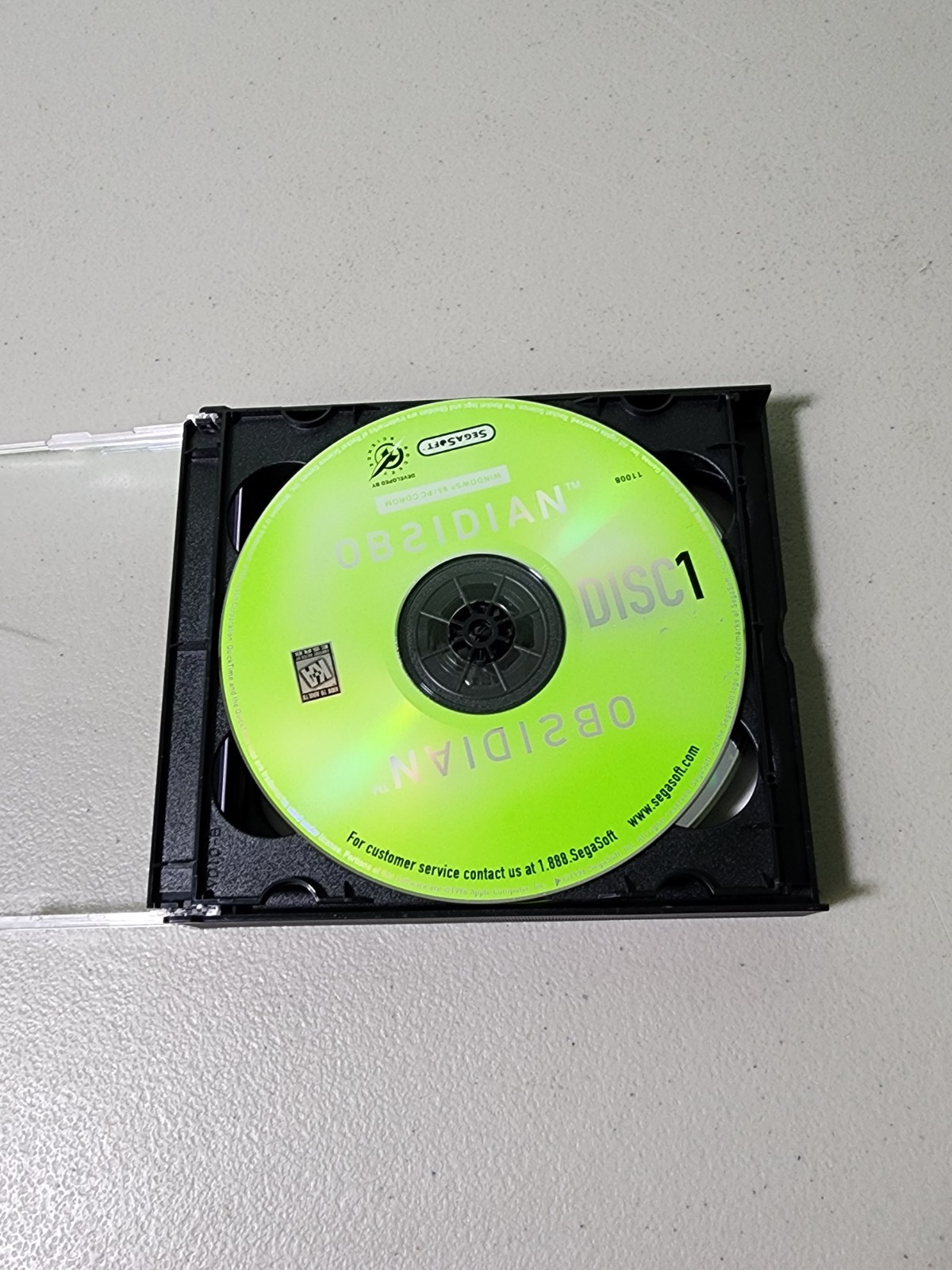OBSIDIAN 5 Disc Set Adventure Game PC Windows 95/98/ME & Macintosh SegaSoft