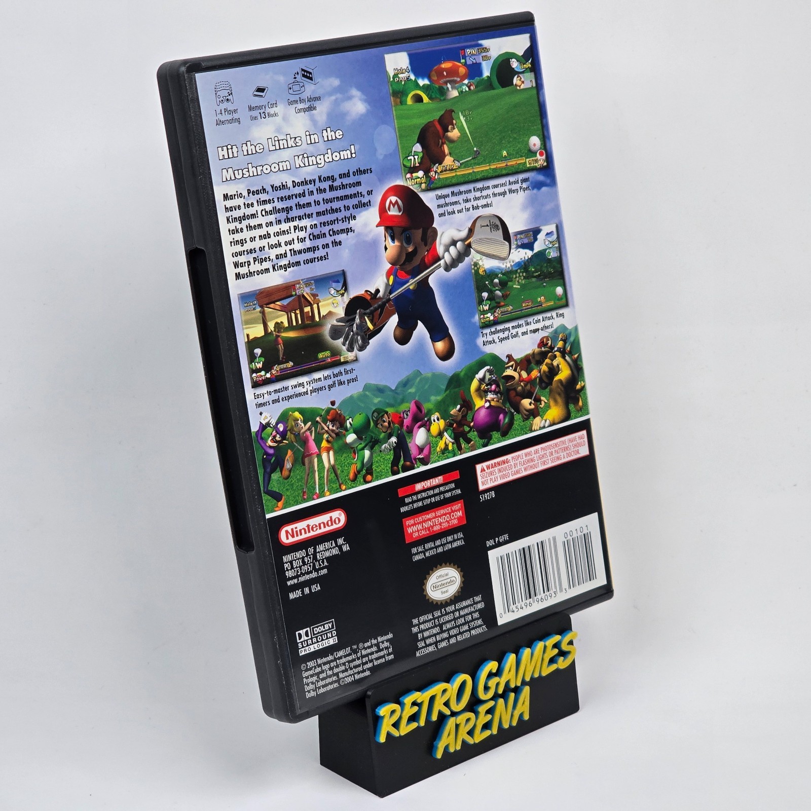 💿REFURBISHED Mario Golf Toadstool Tour (Nintendo GameCube) Plyrs Choice CIB💿