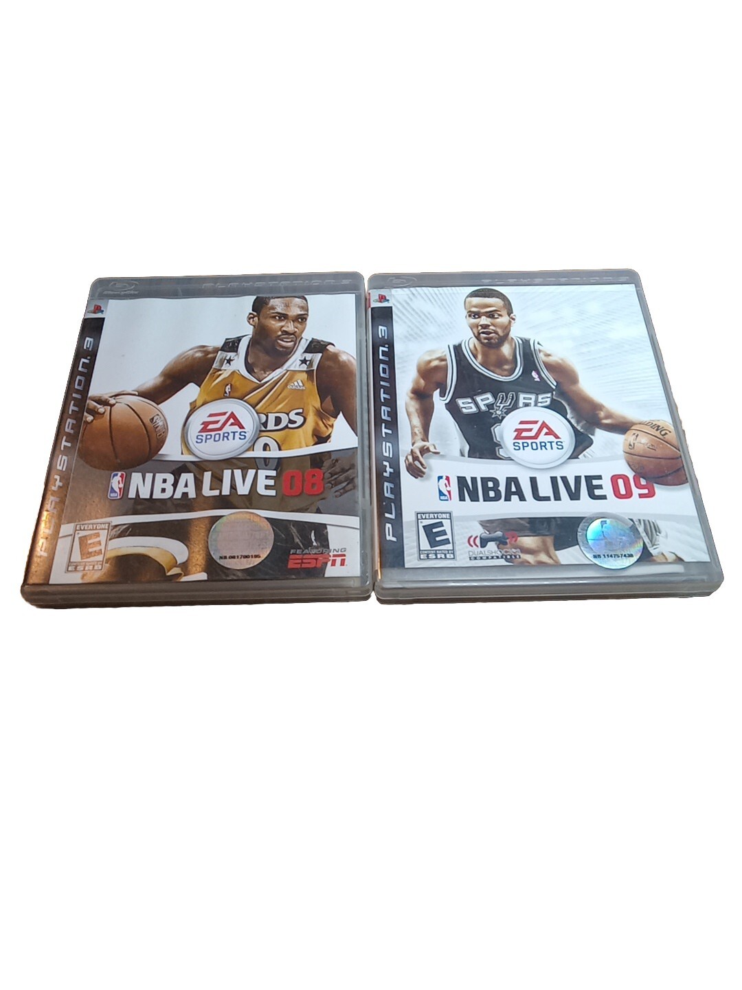 🏀 NBA Live 08 & 09 (Sony PlayStation 3) – 2 Game Lot – Complete – Tested