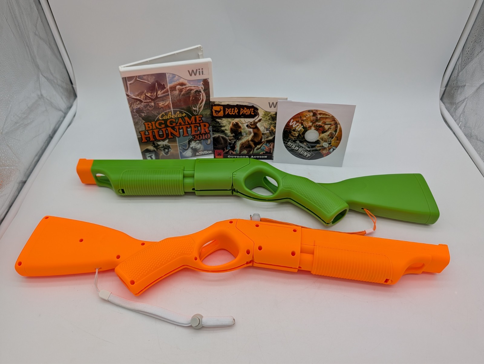 Nintendo Wii Hunting Bundle W/ 2 Gun’s – Cabelas, Deer Drive, Bird Hunt