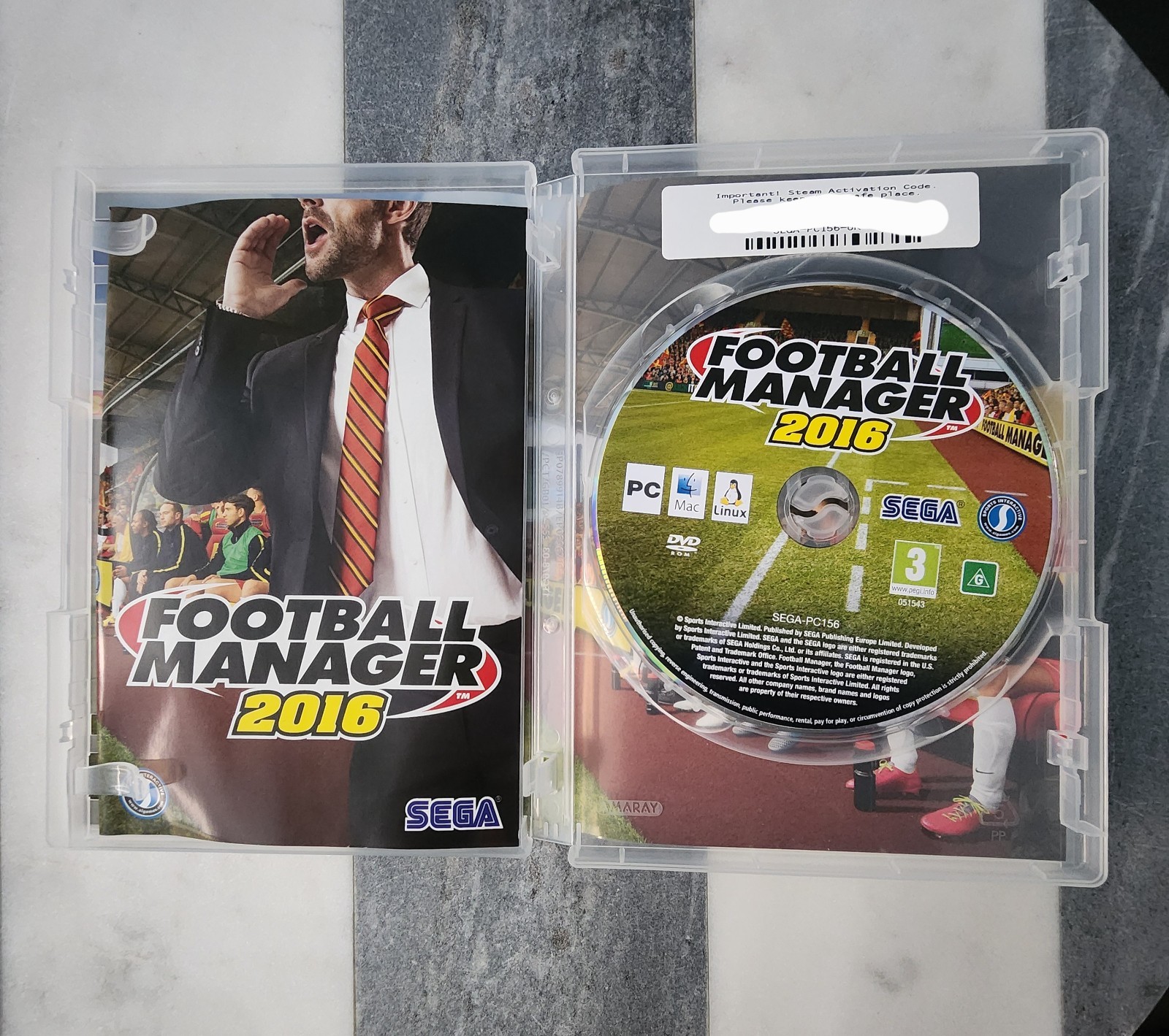 Football Manager 2016 (PC DVD) – Complete w/ Manual – SEGA – Windows/Mac/Linux