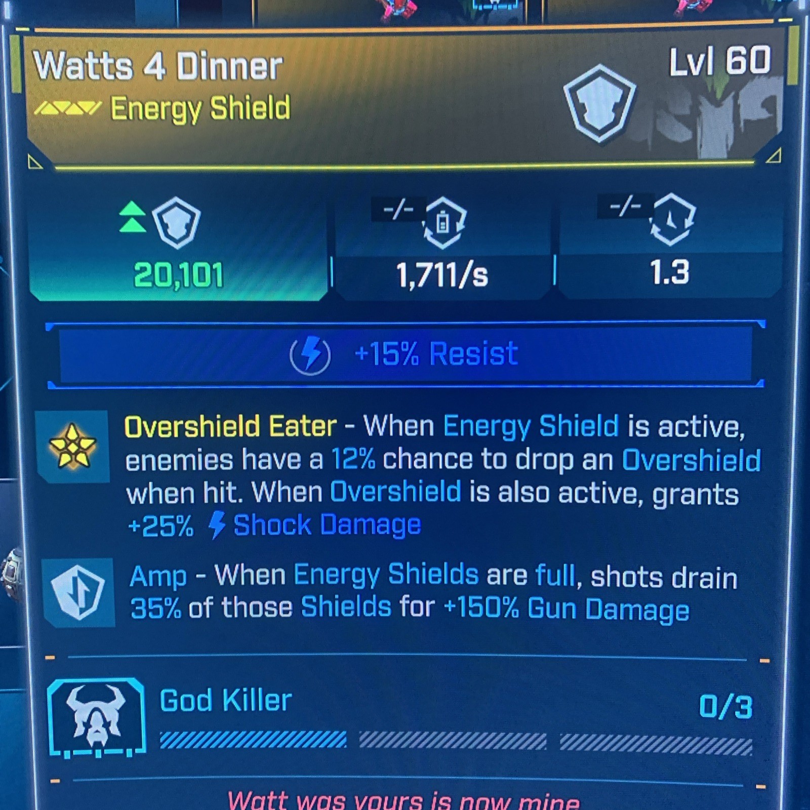 Borderlands 4⭐️LVL 60 GOD ROLL DOUBLE AMP 150% WATTS 4 DINNER⭐️All PLATFORM