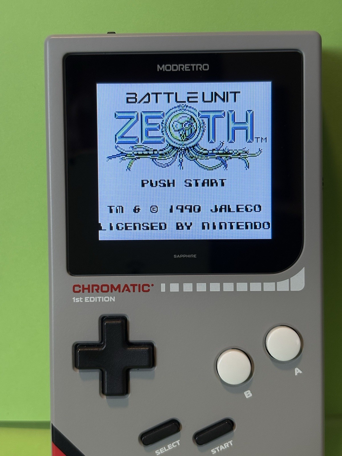 Battle Unit Zeoth Nintendo Game Boy 1991 Gameboy Jaleco Original Genuine TESTED