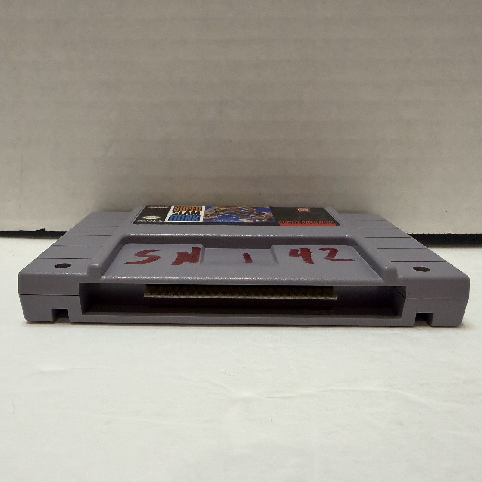 Super Slam Dunk (Super Nintendo Entertainment System, 1993) Game And Box Tested!