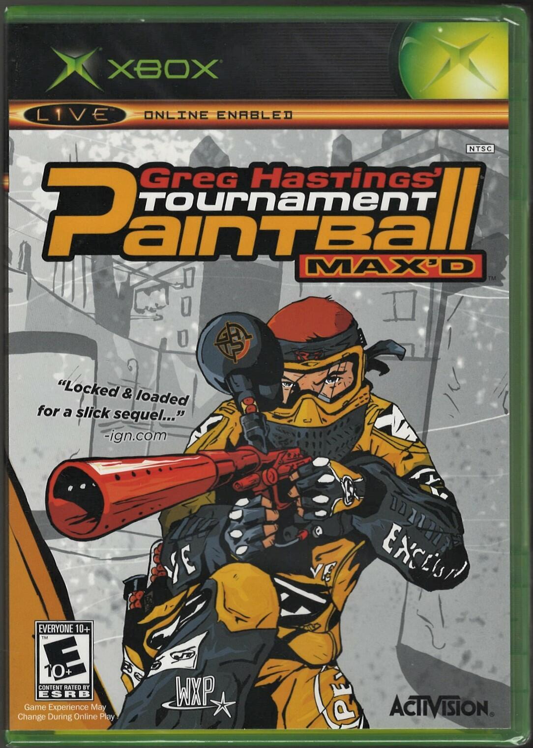 Greg Hastings” Tournament Paintball Max”d Xbox (Brand New Factory Sealed US Ve