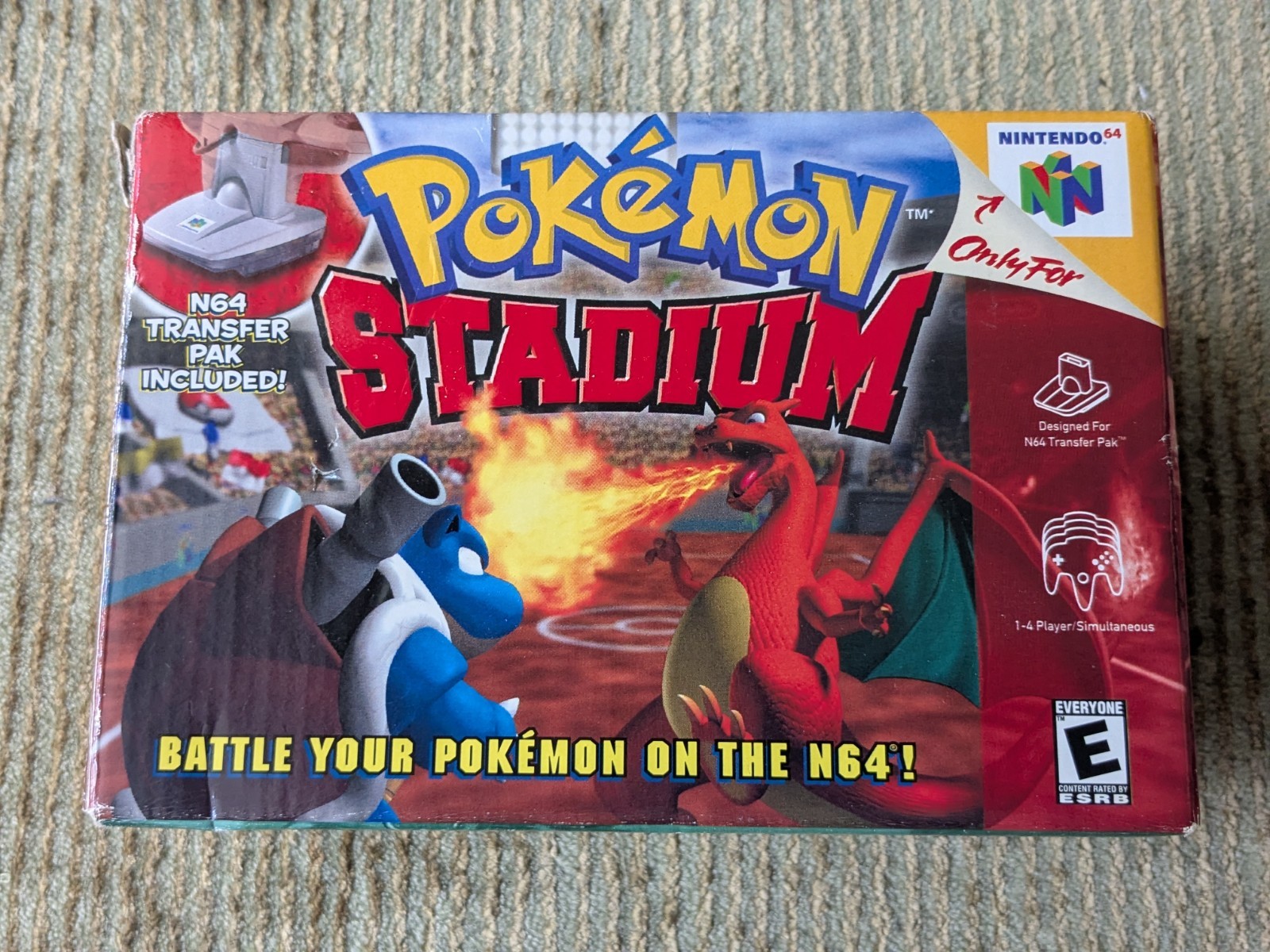 Pokemon Stadium 1 Nintendo 64 N64 Complete CIB Tested Working NO TRAY