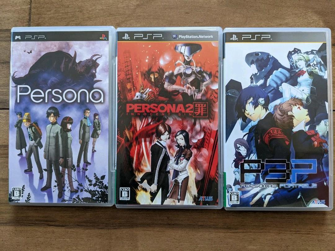 PSP PlayStation Portable Persona 1, 2 sin , 3 Set