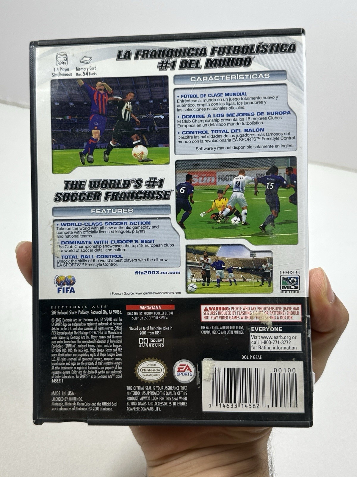 FIFA Soccer 2003 (Nintendo GameCube, 2002) Complete With Manual Tested