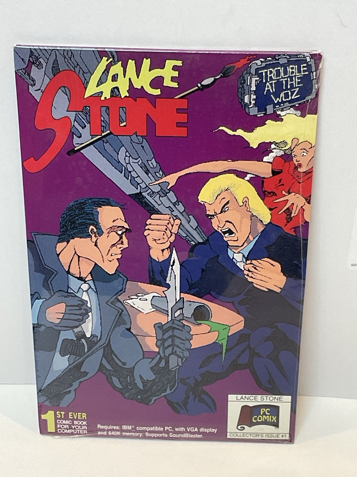 Vintage IBM LANCE STONE Trouble At The Woz Sealed NOS PC Comix Inc Issue 1
