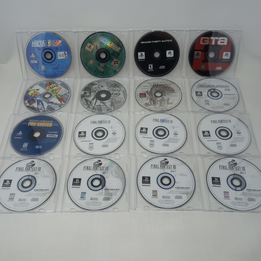 Lot Of 16 (Playstation 1) PS1 Discs Only (Final Fantasy VIII & More) Untested