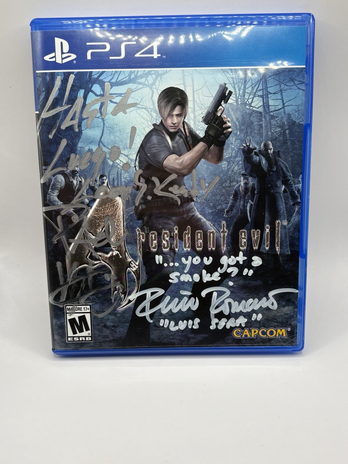 Resident Evil 4 HD – Sony PlayStation 4 Duel Signed And Quoted JSA COA