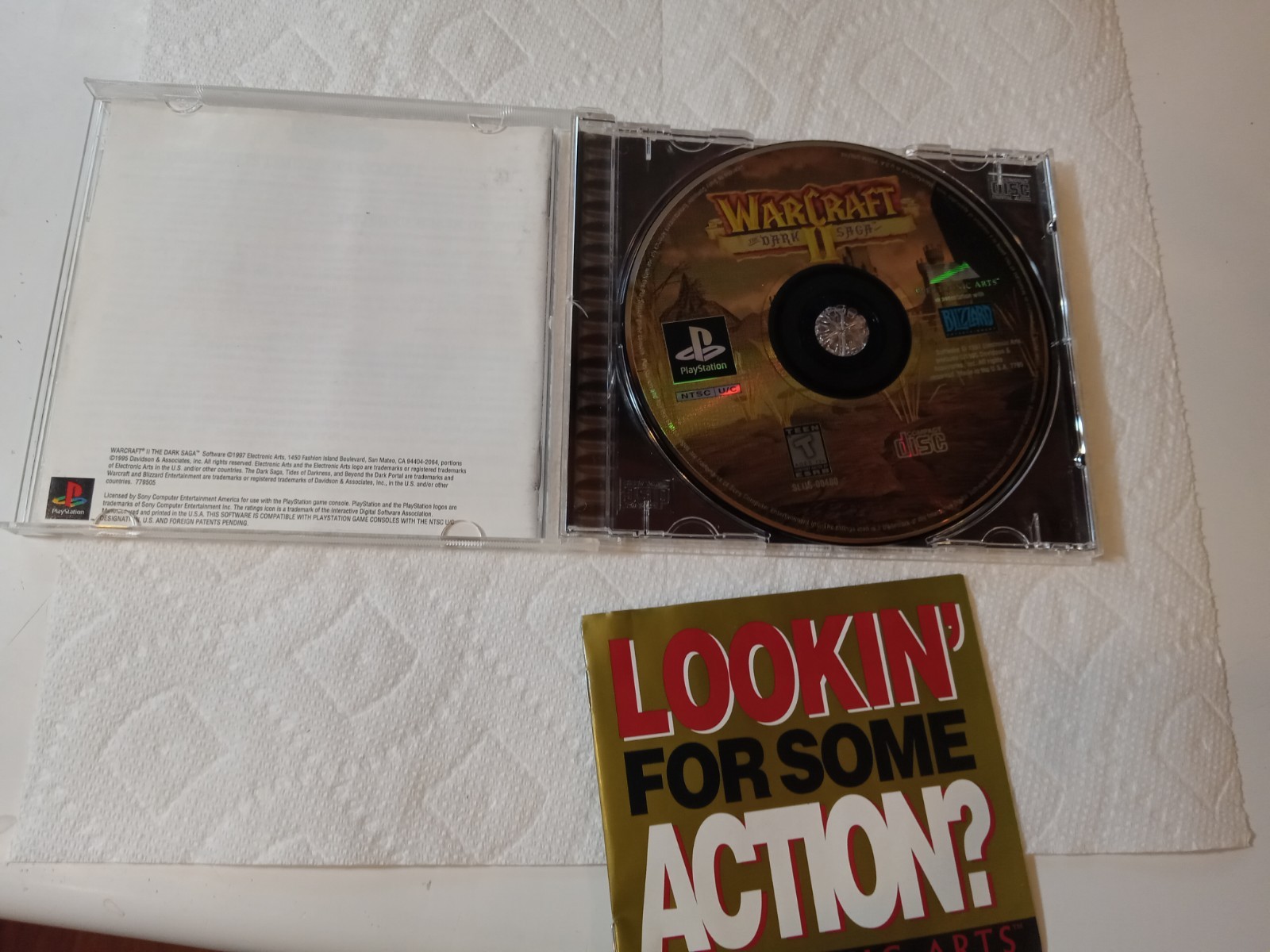 Fun! WarCraft II: The Dark Saga (Sony PlayStation 1, 1998) – CIB Near Mint Disc