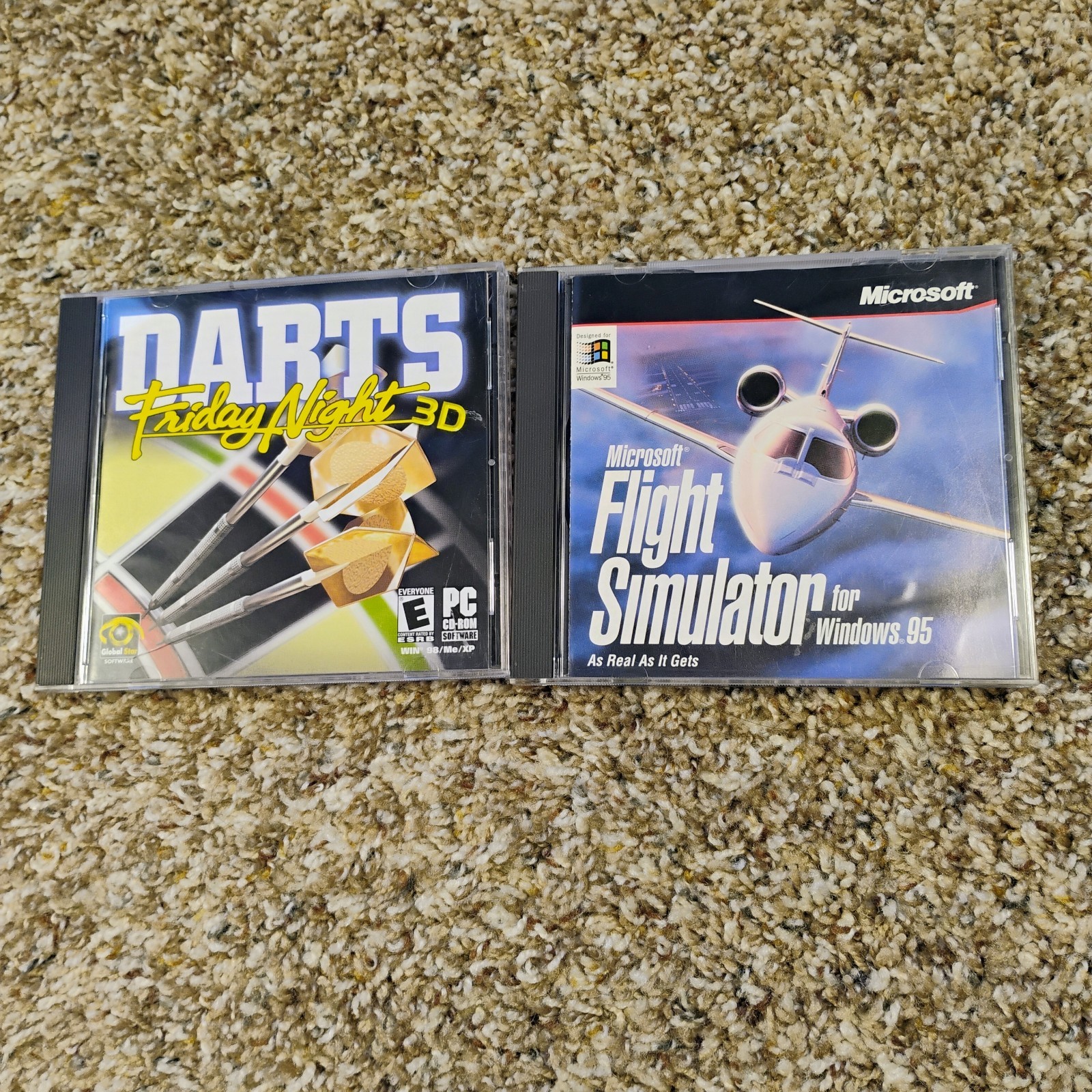 Windows 95 98 Cd Rom Lot Flight Simulator F-15 Comanche Gold WWII Fighters Darts