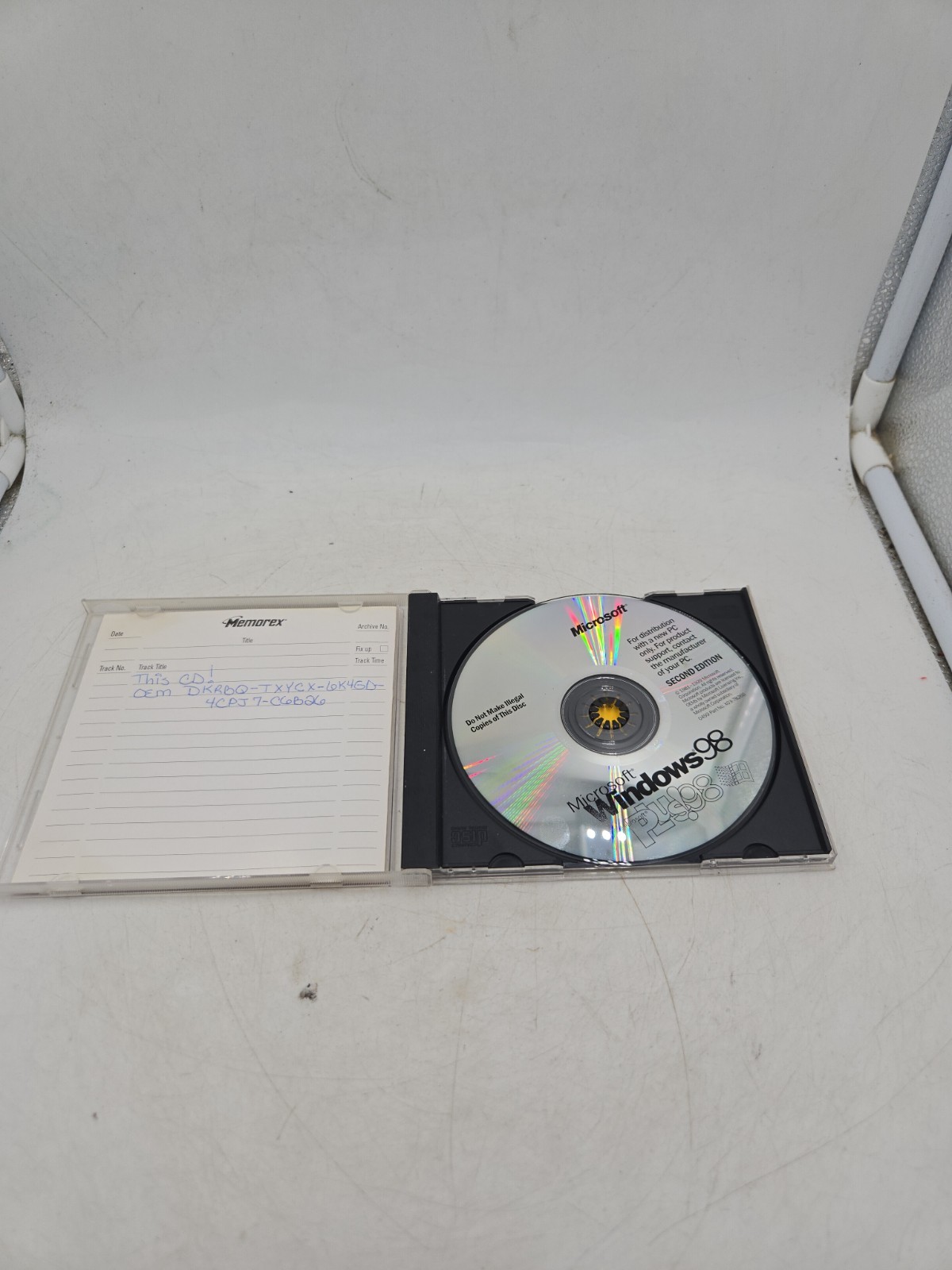 Microsoft Windows 98 PC CD Rom 2nd Edition
