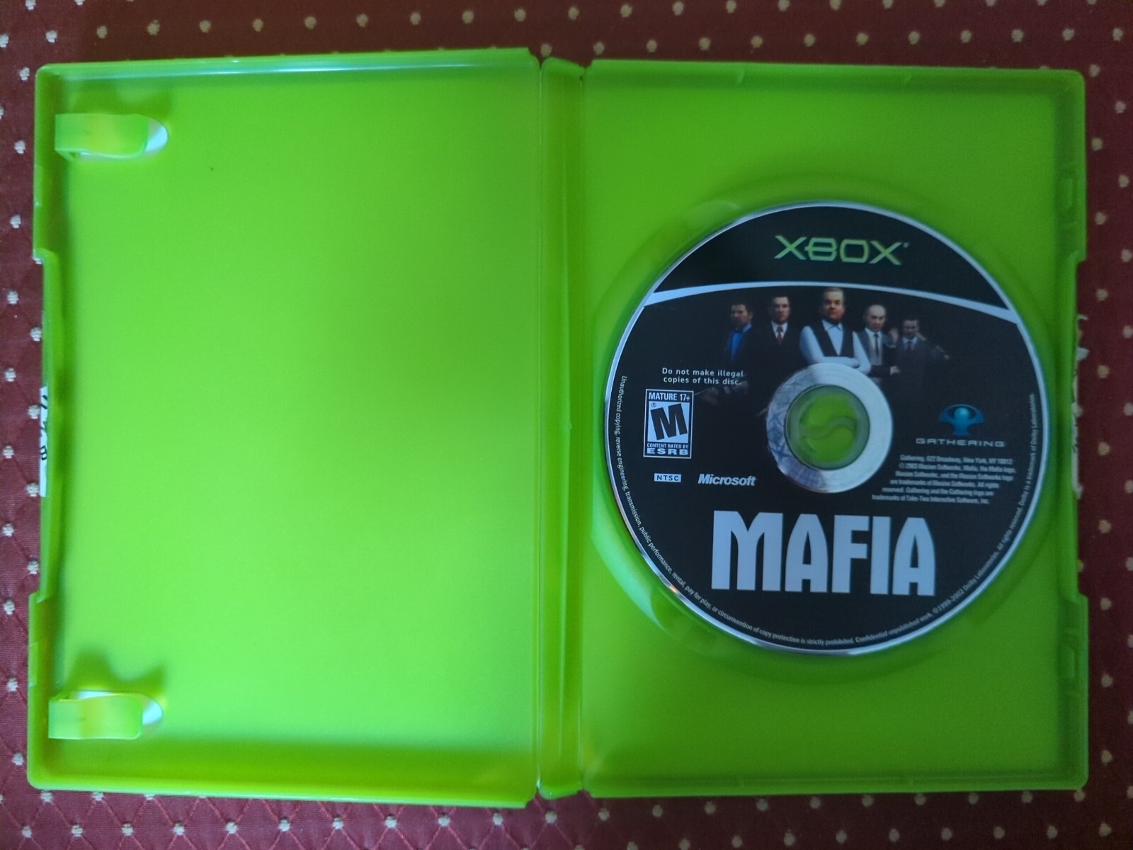 Mafia (Microsoft Xbox, 2004) Disk Only Manual Not Available