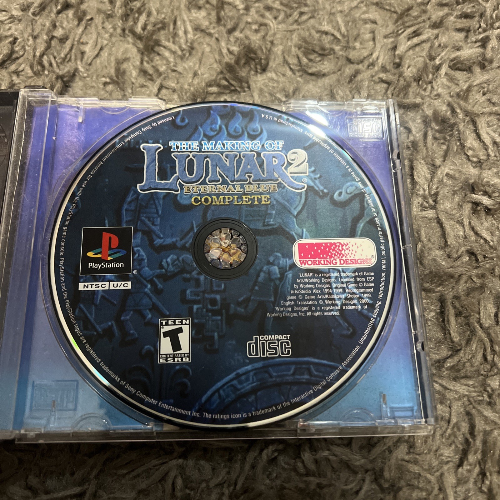 Lunar 2: Eternal Blue Complete 4 Disc Sony PlayStation 1 RPG Ps1