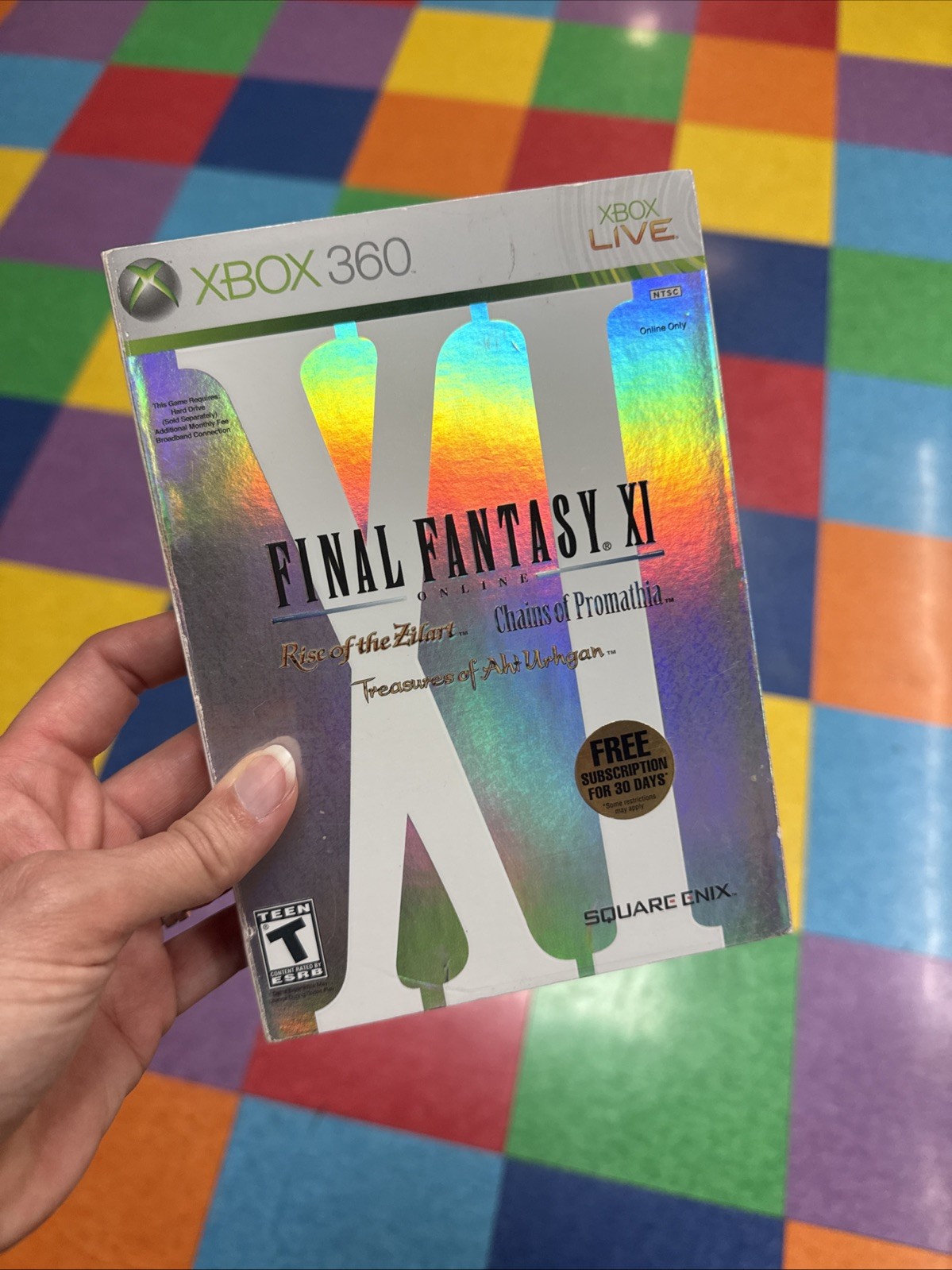 FINAL FANTASY XI ONLINE (MICROSOFT XBOX 360) COMPLETE CIB W/SLIPCOVER