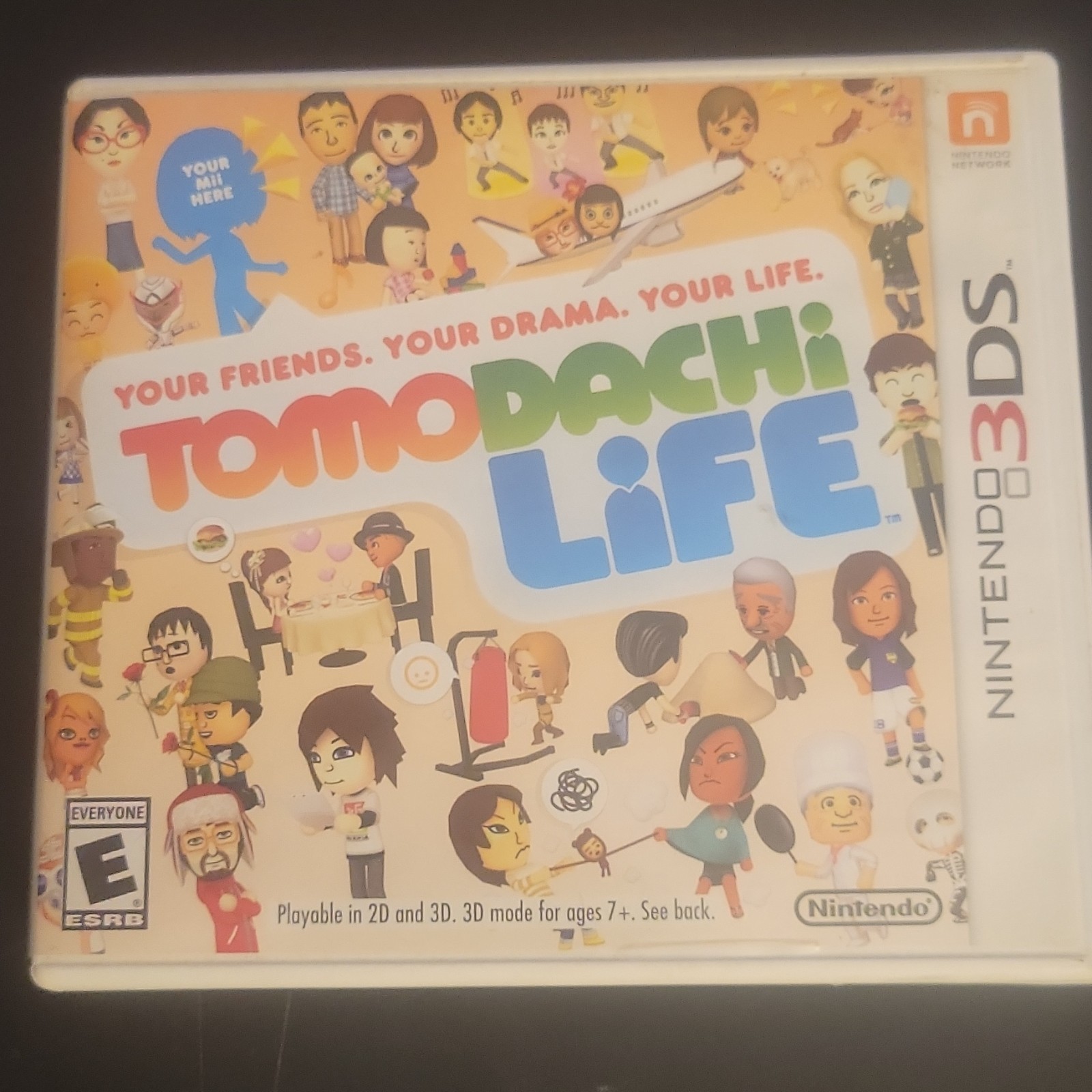 Tomodachi Life (Nintendo 3DS, 2014) Game w/ Case Authentic – Tested & Working US