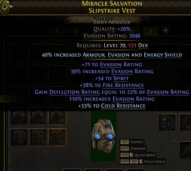 Body Armour Chest 54 Spirit Path of Exile 2 Return of the Ancients League POE 2