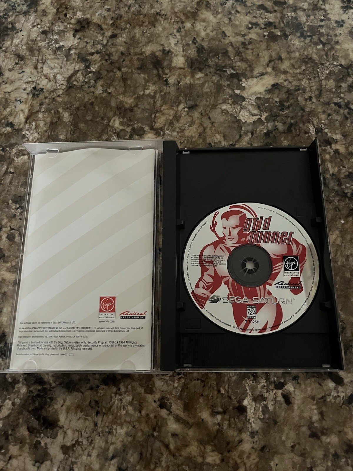 Grid Runner for Sega Saturn 1996 Edition with Registration Card, Complete in Box