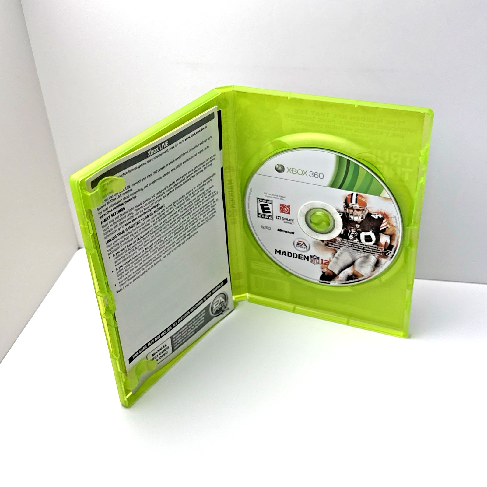 Madden NFL 12 Microsoft Xbox 360 CIB Complete Refurbished & Tested Free Shipping