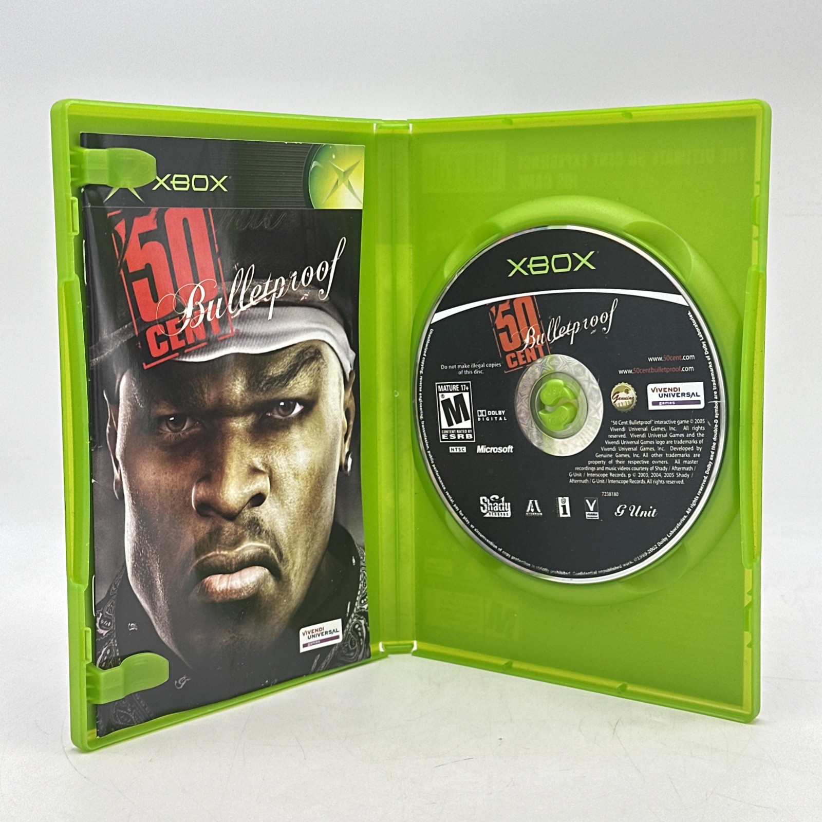 50 Cent Bulletproof Xbox Complete With Manual CIB Microsoft TESTED
