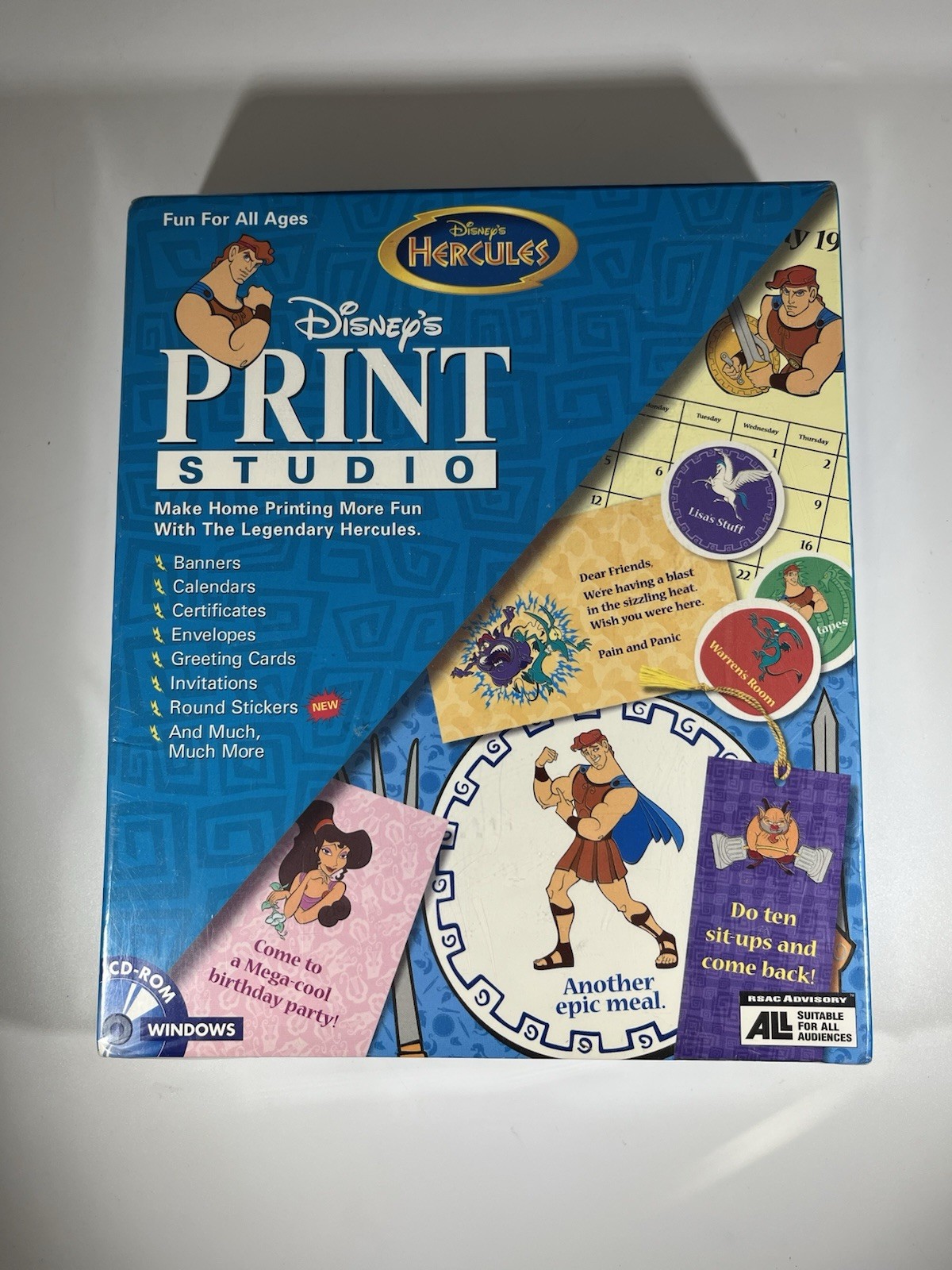 Disney’s Hercules Print Studio (PC) Sealed Box CD ROM BRAND NEW B4725