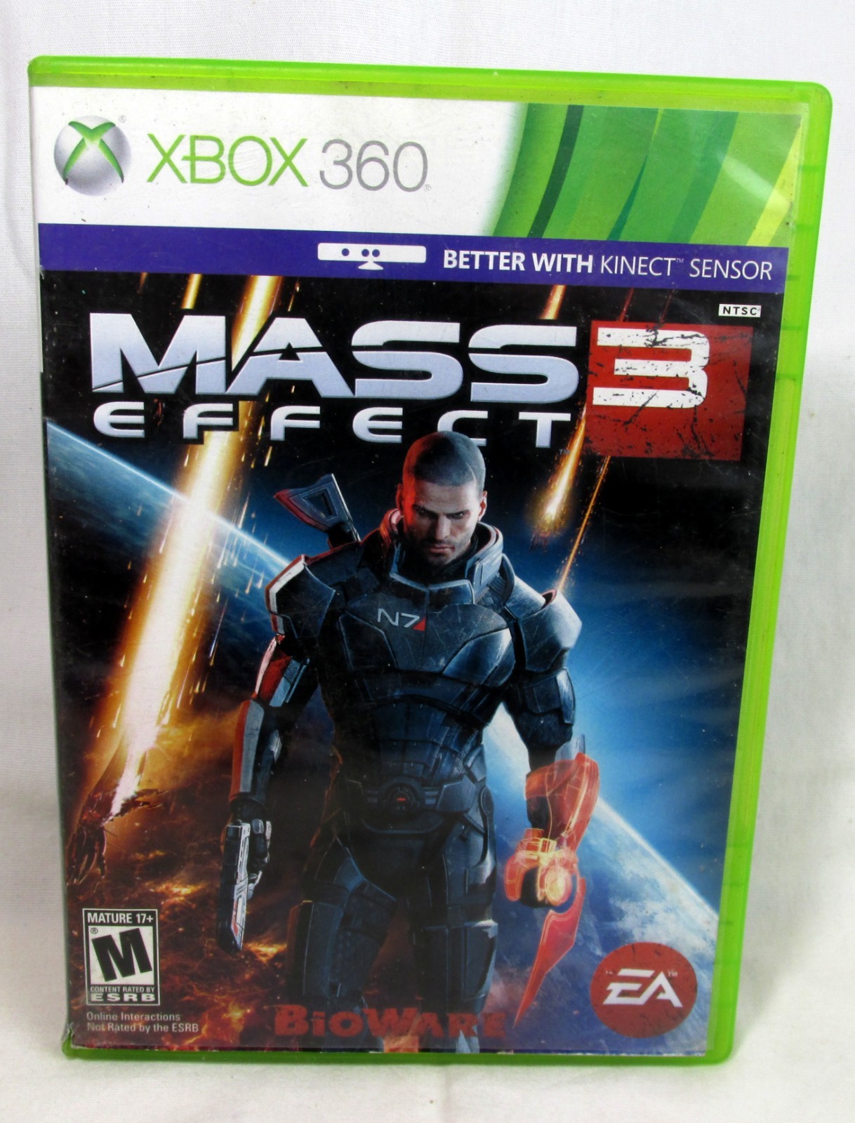 Mass Effect 3 (Microsoft Xbox 360, 2012) Tested Works Free Shipping Broken Case