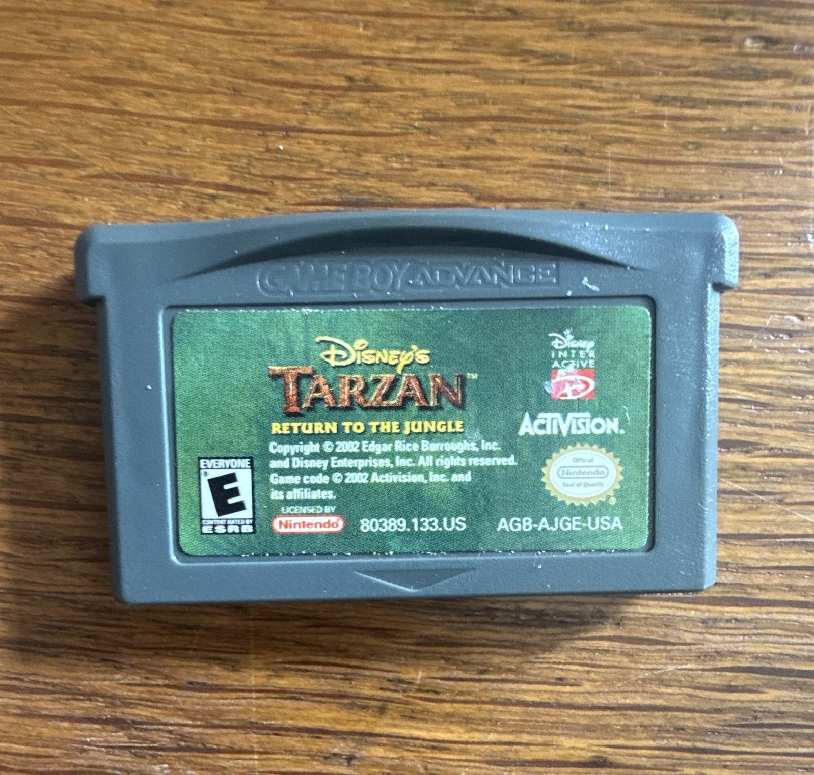 Disney’s Tarzan Return to the Jungle GBA Activision E NTSC-U/C 2002
