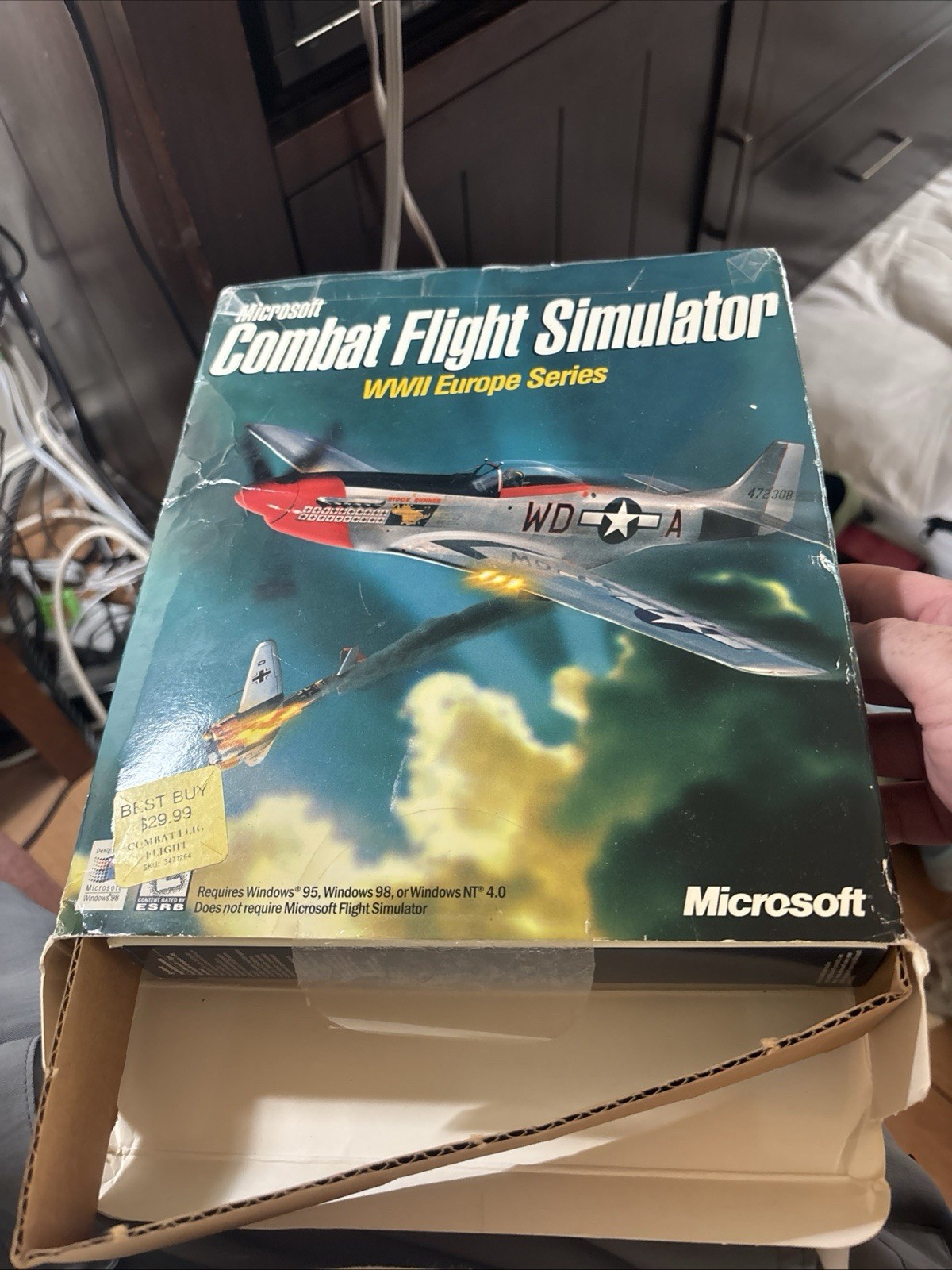 Microsoft Flight Simulator Windows 95 PC Games Handbook Combat Pilot WWII Europe