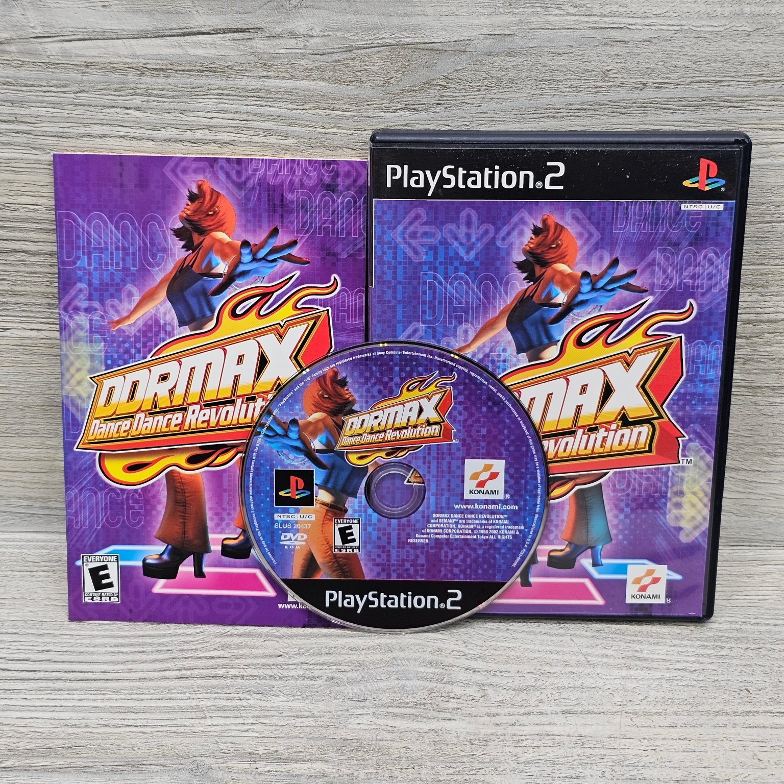 DDRMAX Dance Dance Revolution PlayStation 2 PS2 Music Rhythm Tested Working CIB