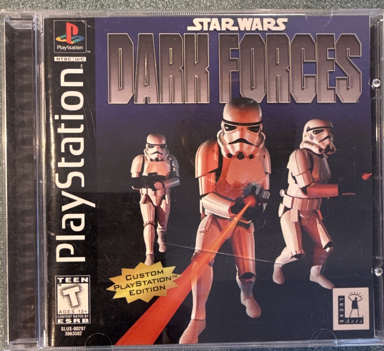 Star Wars: Dark Forces PlayStation 1 w/ Manual, T-Teen NTSC-U/C 1995 FPS