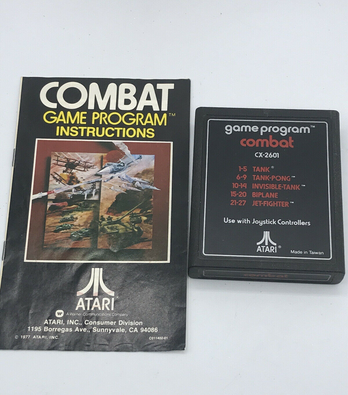 Combat (Atari 2600, 1977) with Manual