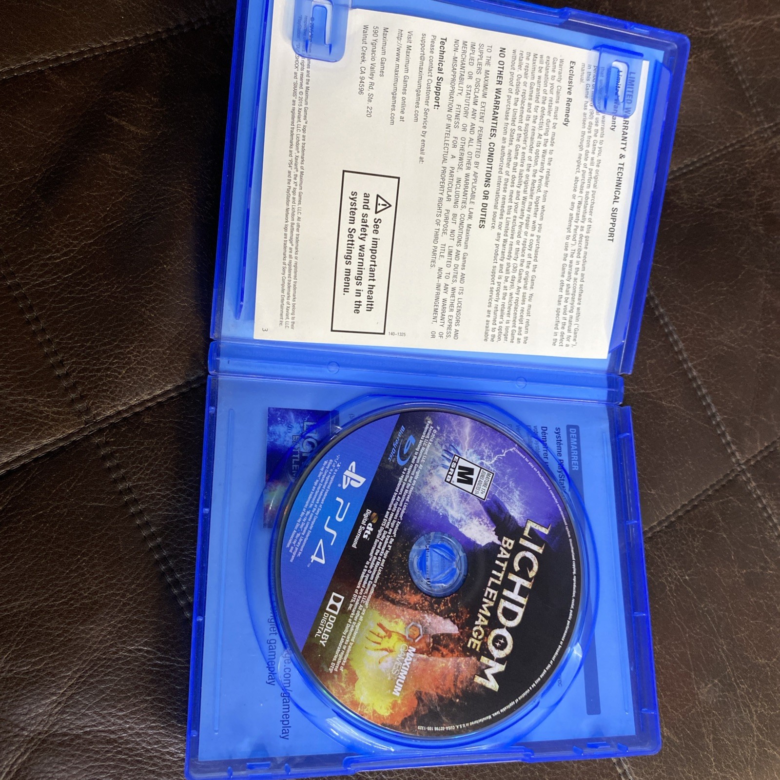 Lichdom Battlemage PlayStation 4 PS4 CIB With Manuel Game