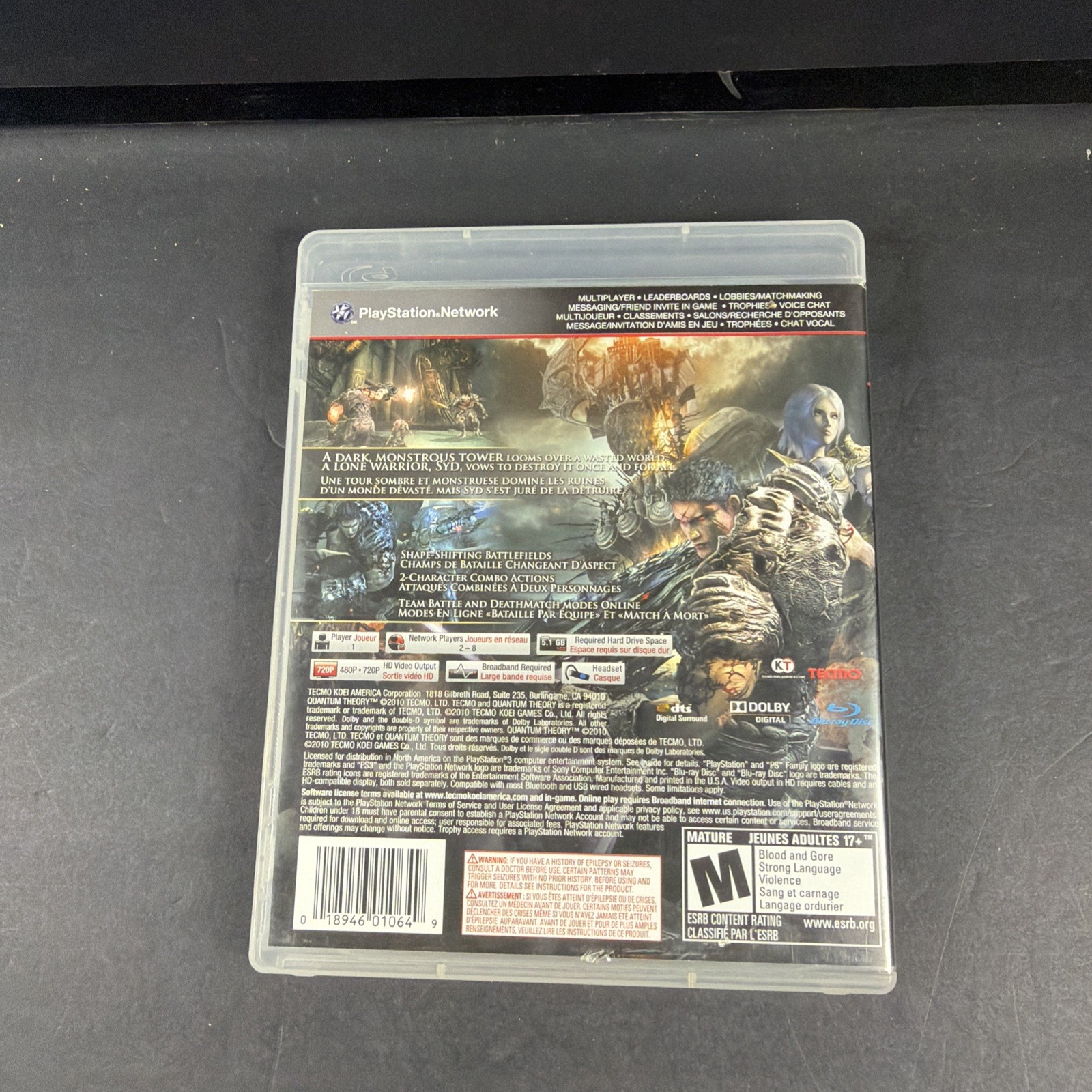 Quantum Theory (Sony PlayStation 3, 2010) PS3 Rare Mint Disc