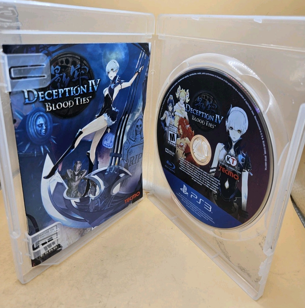 Deception IV: Blood Ties (Sony PlayStation 3 PS3) Tested Game And Manual Only