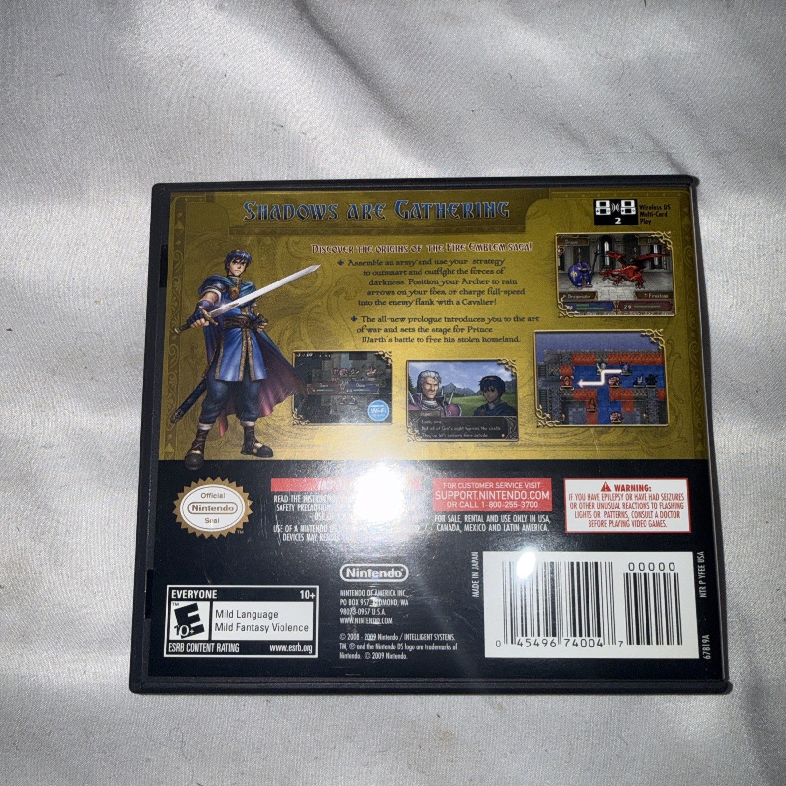 Fire Emblem Shadow Dragon Nintendo DS, 2009 100% Complete Authentic